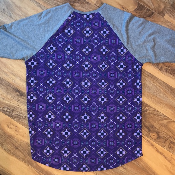 LuLaRoe Randy baseball tee. Size Large - Picture 4 of 6